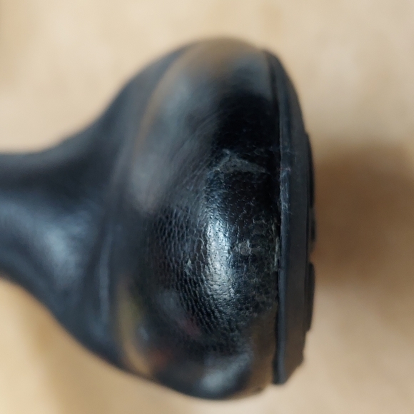 Born Lizzie Black Silver Studs Knee High Leather Boots Size Women's US6 EU36.5 - Picture 16 of 16